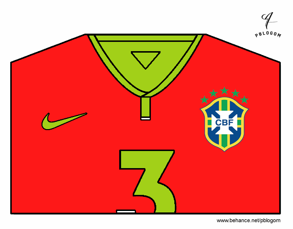 Camiseta del mundial de fútbol 2014 de Brasil