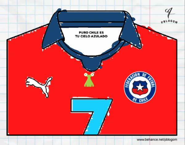 Camiseta del mundial de fútbol 2014 de Chile