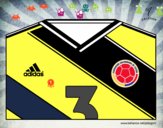 Dibujo Camiseta del mundial de fútbol 2014 de Colombia pintado por JORLA