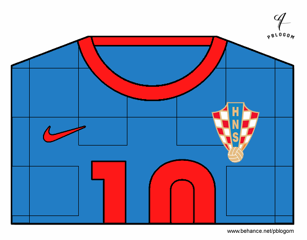 Camiseta del mundial de fútbol 2014 de Croacia