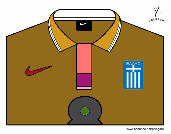 Camiseta del mundial de fútbol 2014 de Grecia