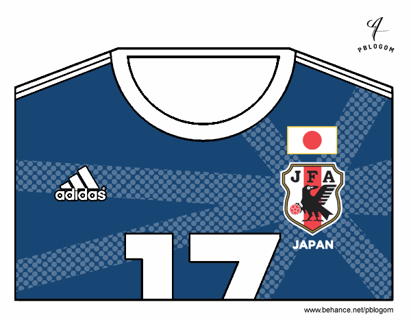 Camiseta del mundial de fútbol 2014 de Japón