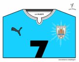 Camiseta del mundial de fútbol 2014 de Uruguay