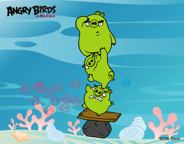 Cerdos verdes de Angry Birds