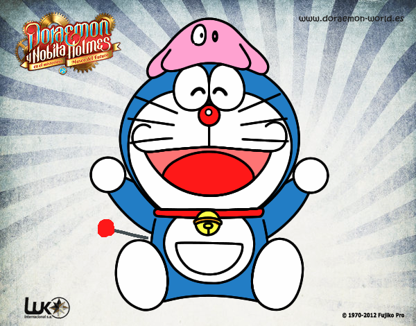 Dibujo Doraemon feliz pintado por Cynthia64