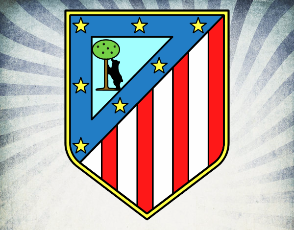 Dibujo Escudo del Club Atlético de Madrid pintado por delicblanc