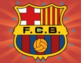 Dibujo Escudo del F.C. Barcelona pintado por youman5523