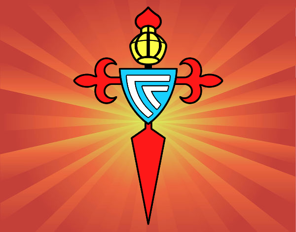 Dibujo Escudo del Real Club Celta de Vigo pintado por delicblanc