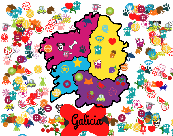 Dibujo Galicia pintado por pilicornej