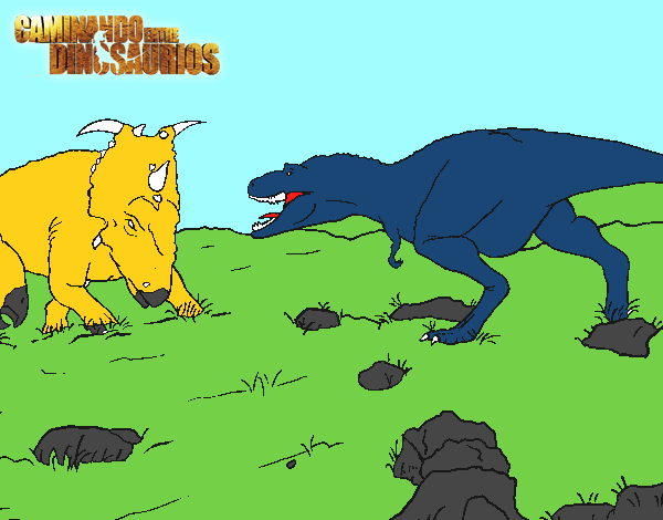 gorgosaurio ataca