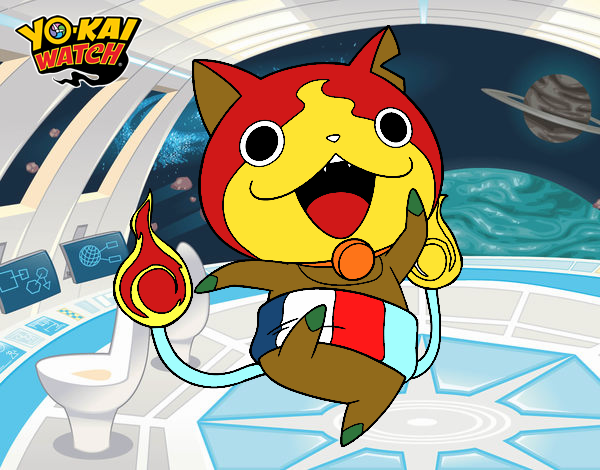 Jibanyan saltando