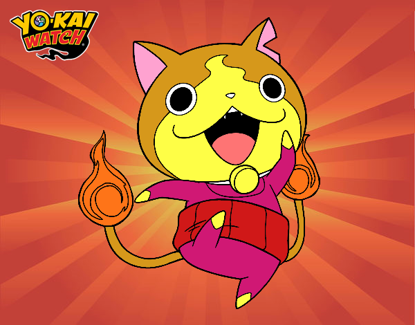 Jibanyan saltando