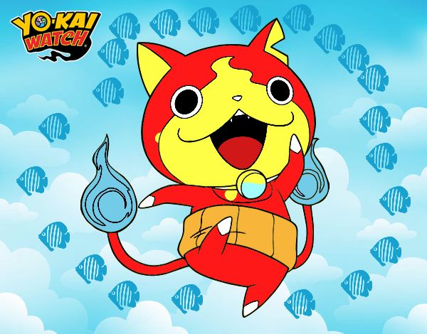 Jibanyan saltando