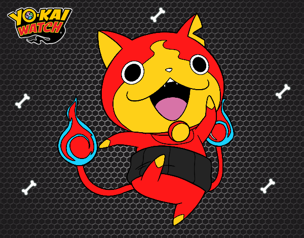 Jibanyan saltando