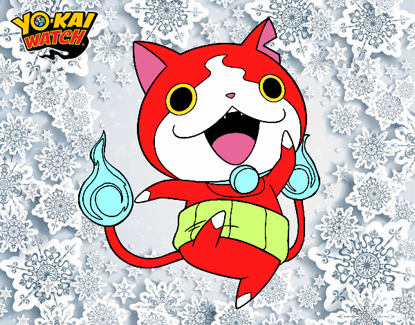 Jibanyan saltando