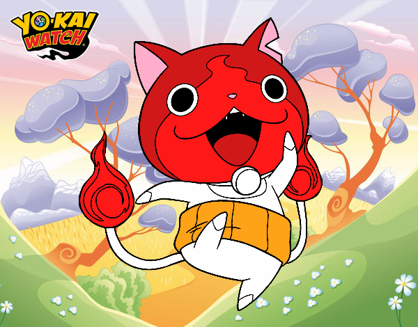 Jibanyan saltando