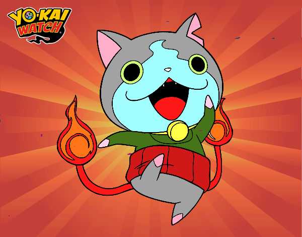 Jibanyan saltando