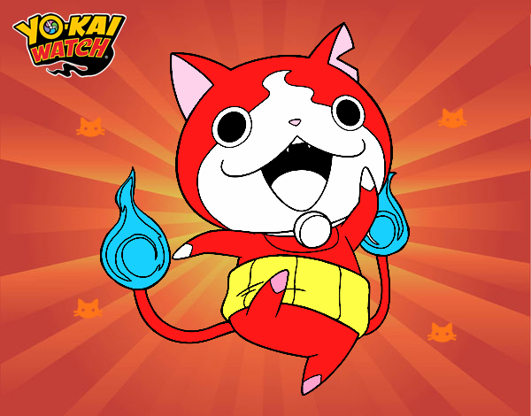 Jibanyan saltando