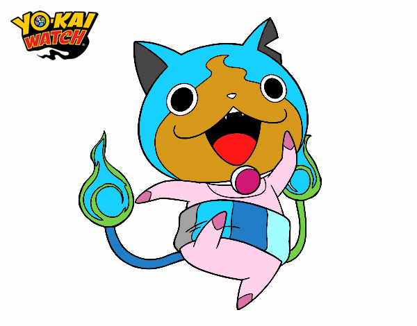 Jibanyan saltando