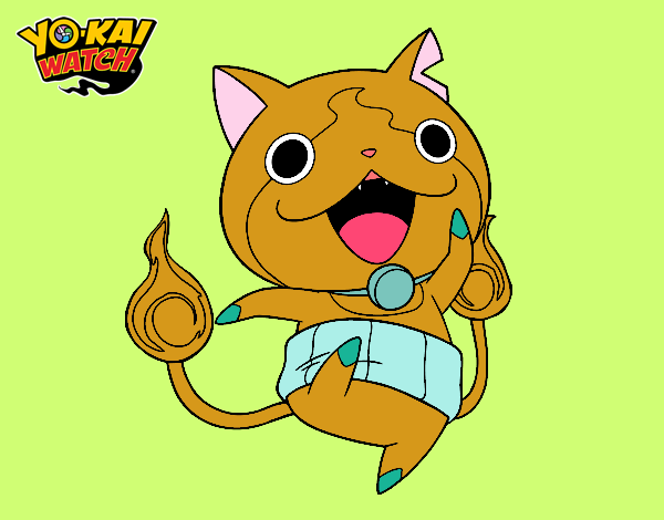 Jibanyan saltando