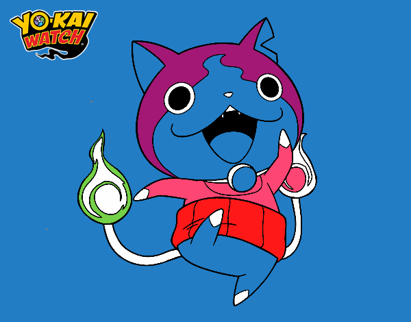 Jibanyan saltando