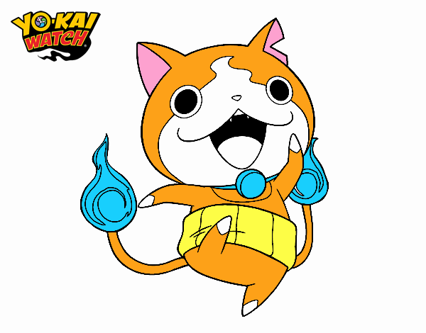 Jibanyan saltando