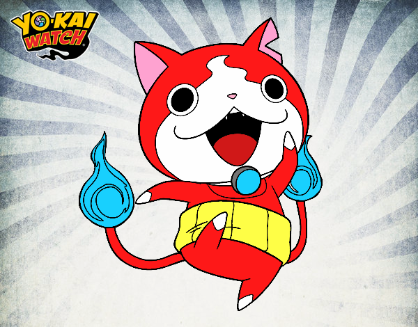 Jibanyan saltando