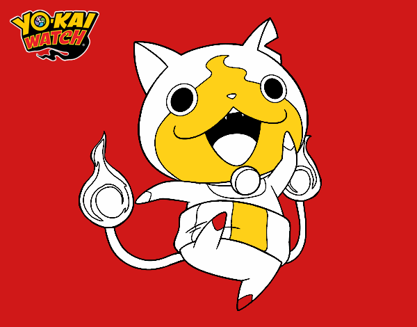 Jibanyan saltando