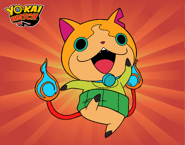 Jibanyan saltando