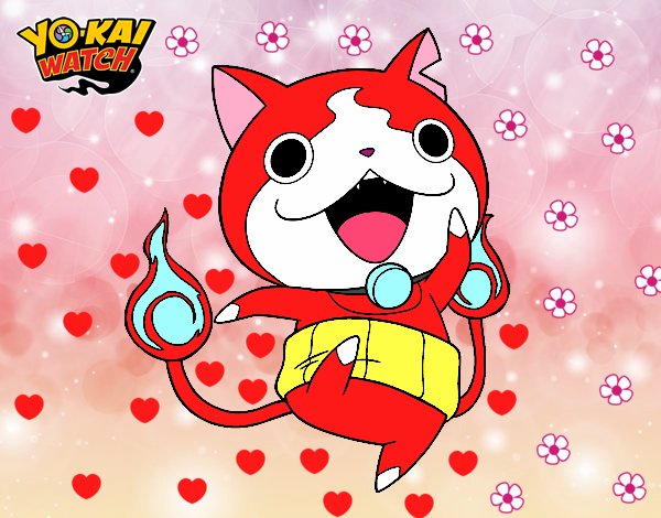 Jibanyan saltando