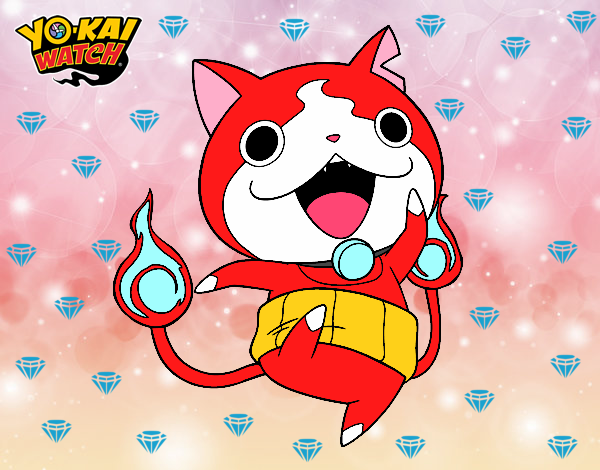 Jibanyan saltando