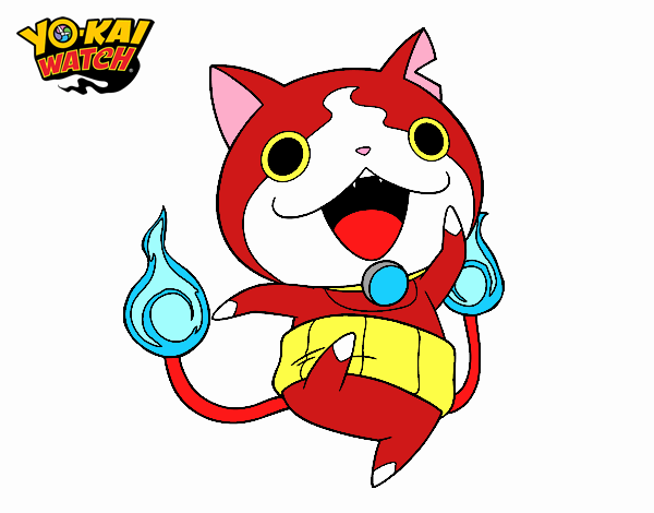 Jibanyan saltando