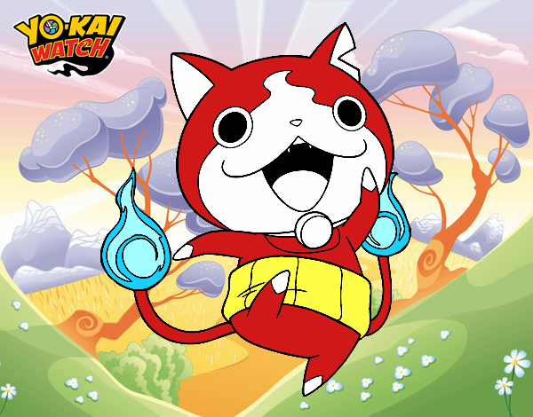 Jibanyan saltando