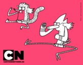 Mordecai y Rigby karatekas