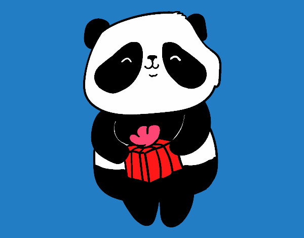 Panda con regalo