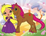 Princesa y unicornio