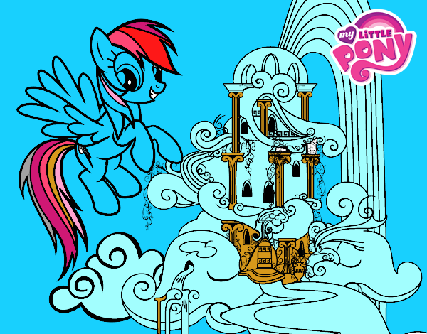 Rainbow Dash en su palacio