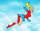 Dibujo Supergirl pintado por JORLA