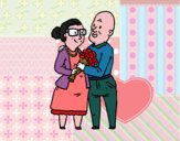 Abuelos enamorados