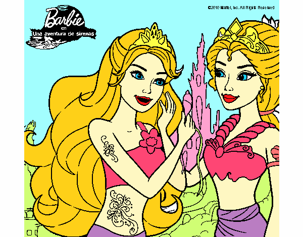 Barbie se despiede de la reina sirena