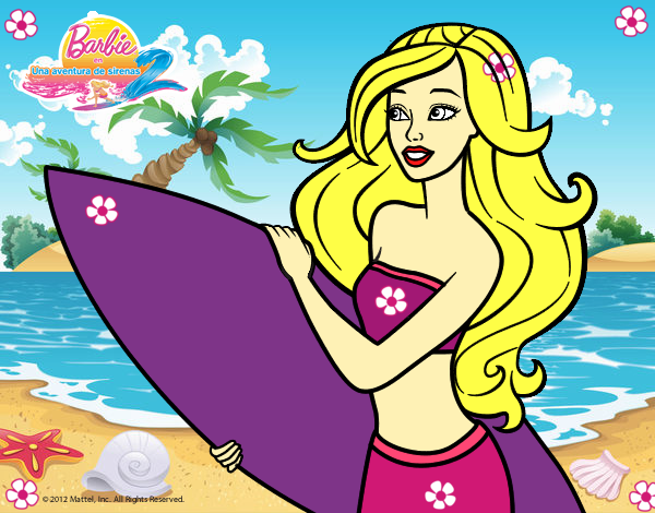 Barbie va a surfear