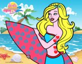 Barbie va a surfear