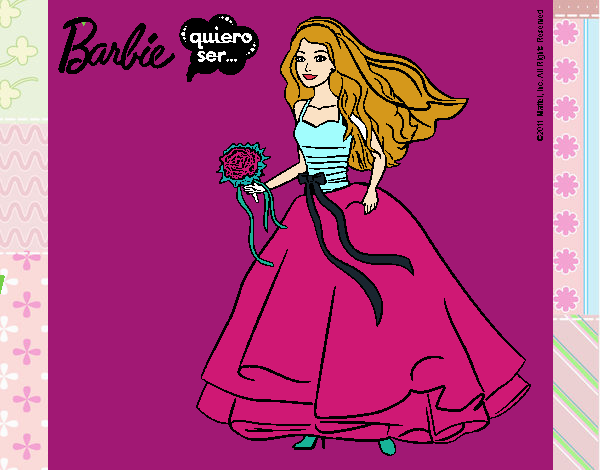 Barbie vestida de novia