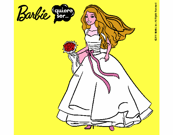 Barbie vestida de novia