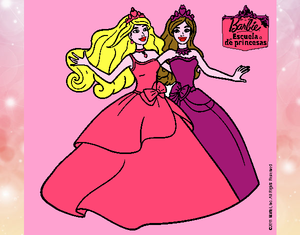 Barbie y su amiga súper felices