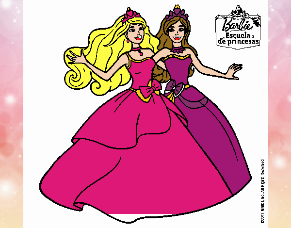 Barbie y su amiga súper felices