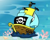 Dibujo Barco de piratas pintado por rodrigo_as