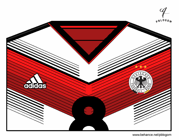 Camiseta del mundial de fútbol 2014 de Alemania