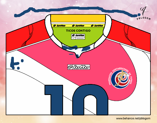 Camiseta del mundial de fútbol 2014 de Costa Rica