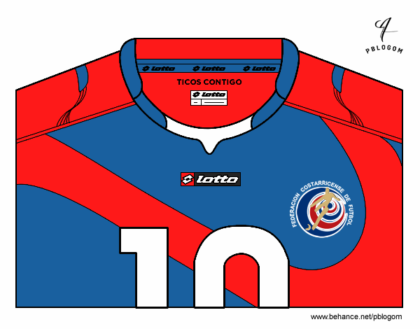 Camiseta del mundial de fútbol 2014 de Costa Rica